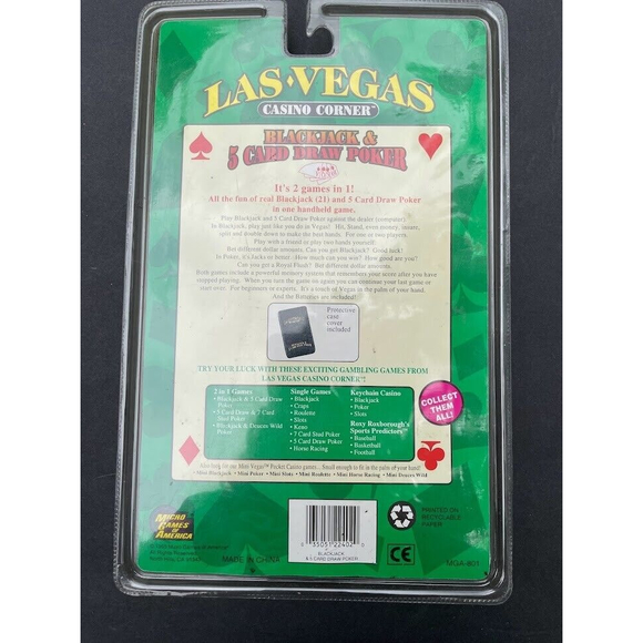 1994 Micro Games of America Las Vegas Casino Corner Hand-Held Blackjack Game - Picture 4 of 4